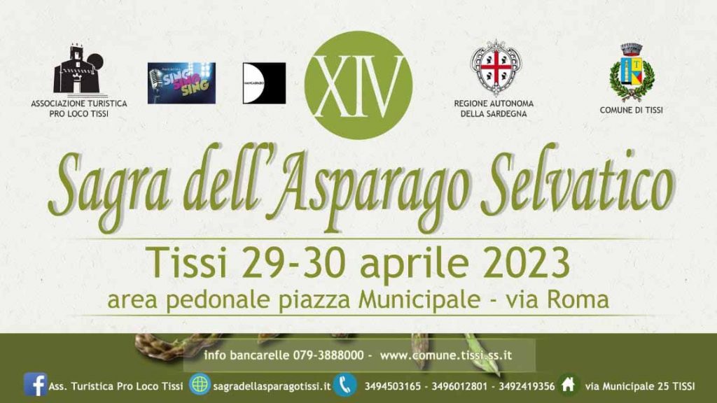 Sagra dell'asparago selvatico a Tissi, date, manifesto e numeri utili