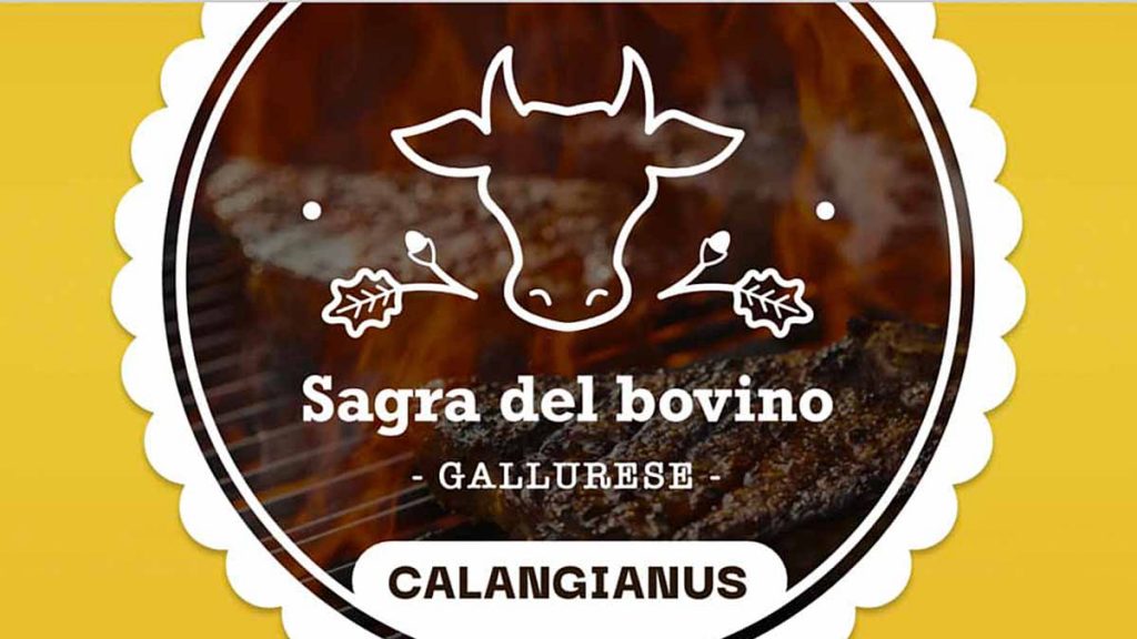 Sagra del bovino Calangianus 2024, manifesto e logo