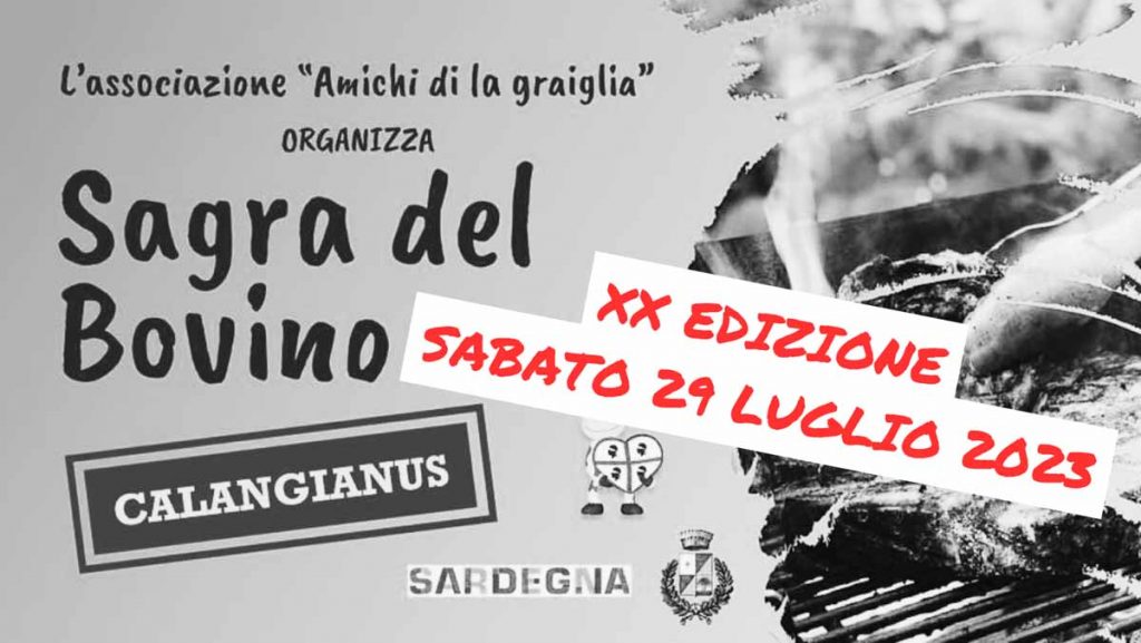 Sagra del bovino Calangianus 2023, data e manifesto