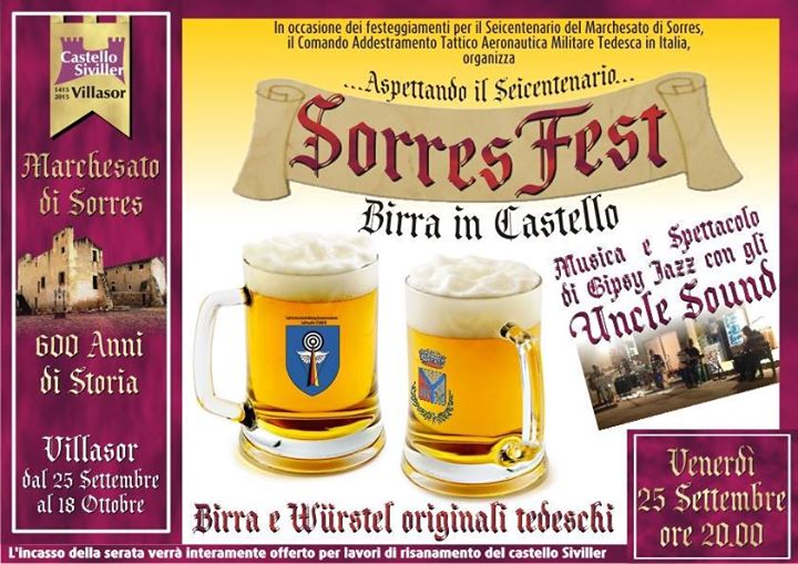 Sorres Fest, birra in castello!