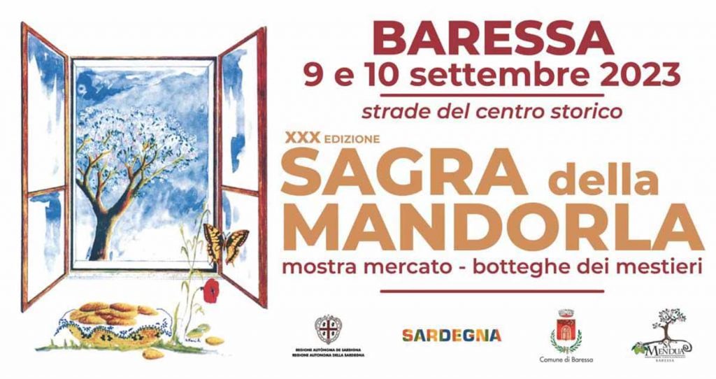 Sagra della mandorla Baressa 2023, manifesto