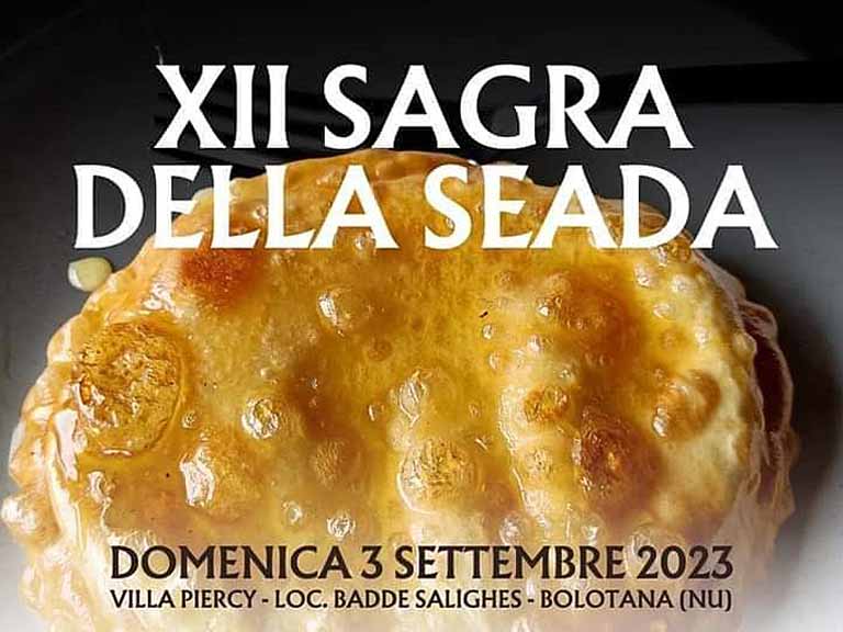 Sagra della Seada Bolotana 2023, manifesto con data e programma