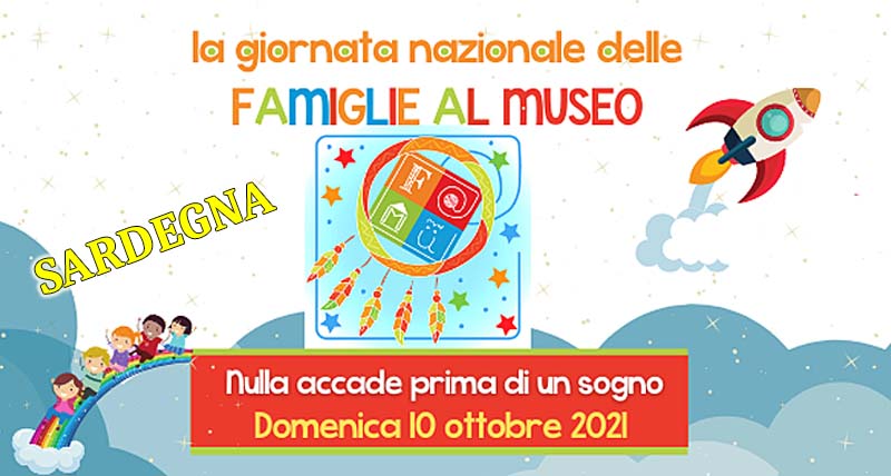 Famiglie al museo in Sardegna, manifesto 2021