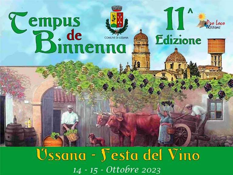 Festa del vino Ussana 2023, manifesto e date