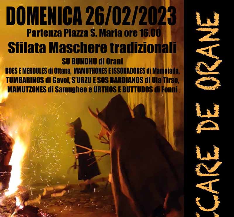 Carnevale Orani 2023, manifesto e programma