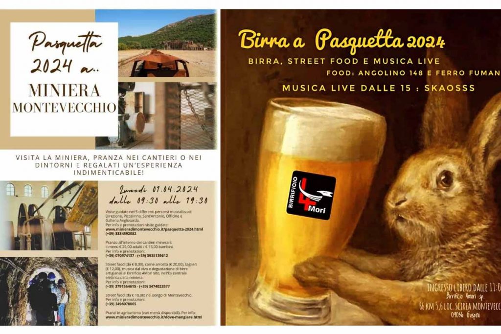 Pasquetta 2024 al borgo minerario di Montevecchio, manifesto e programma