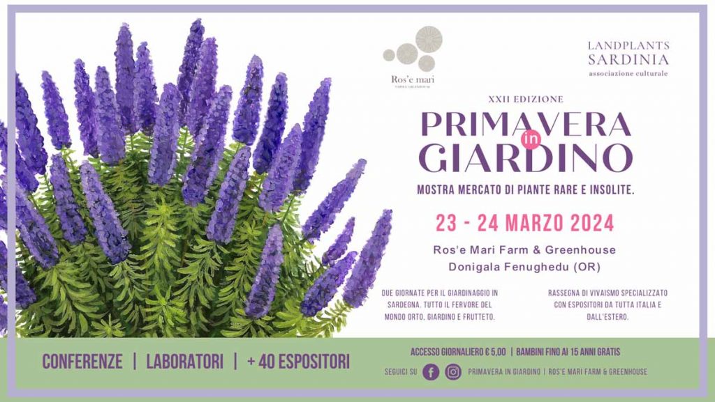 Primavera in giardino 2024, manifesto con date e programma