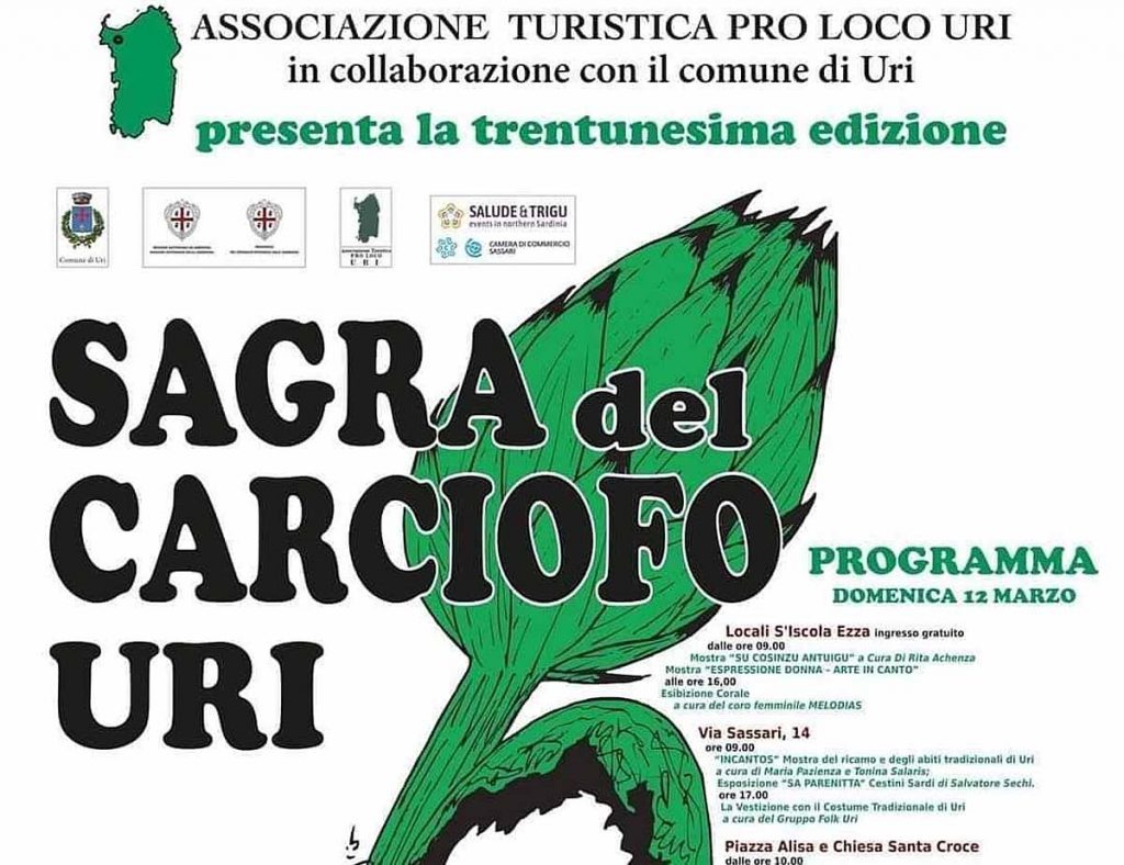 Sagra carciofi Uri 2023, manifesto e programma