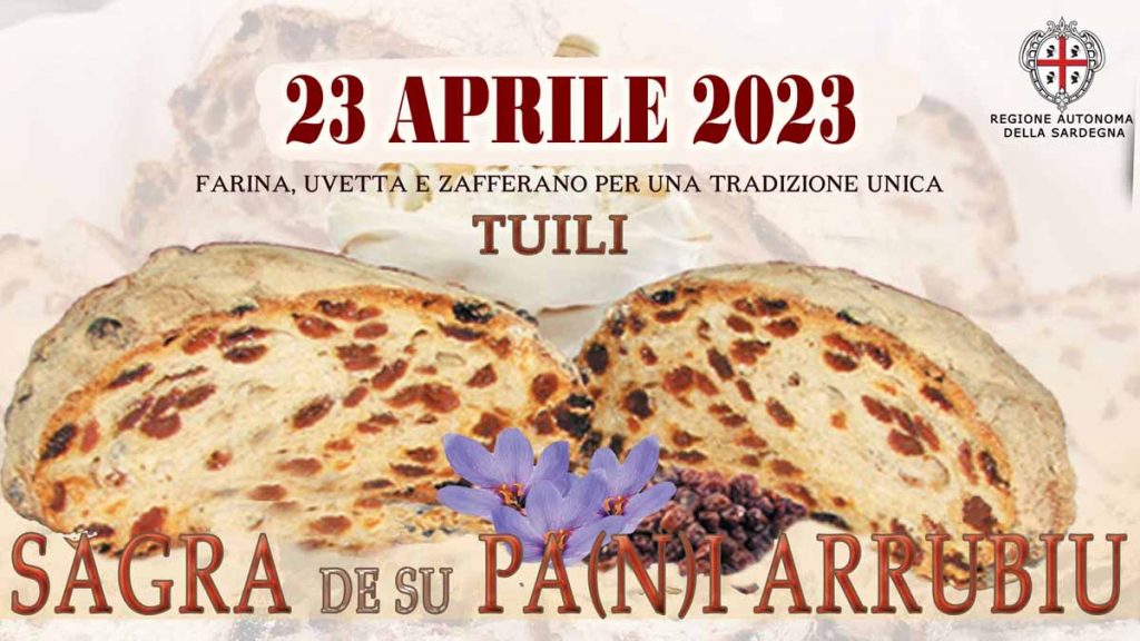 Sagra de su pani arrubiu 2023 a Tuili, data e manifesto