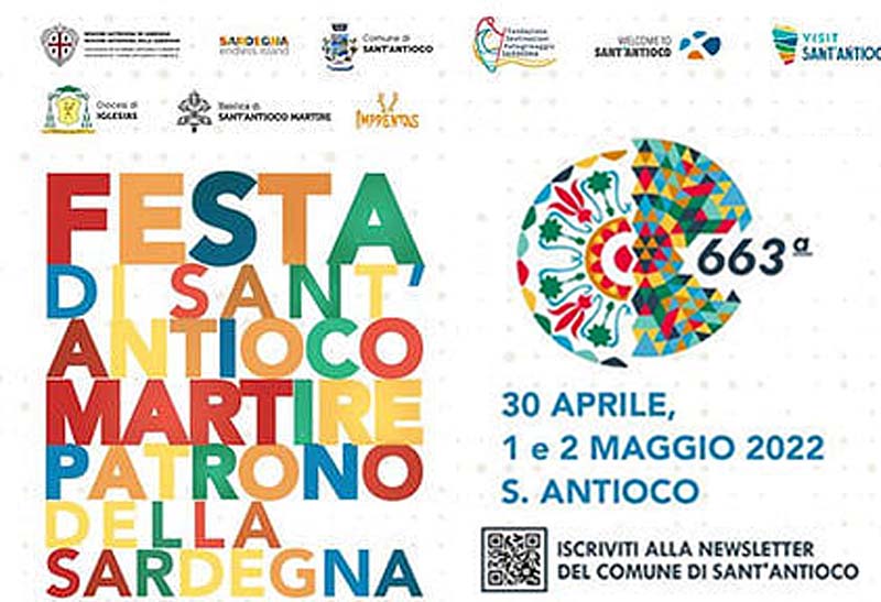 Festa di Sant'Antioco Martire, manifesto 2022