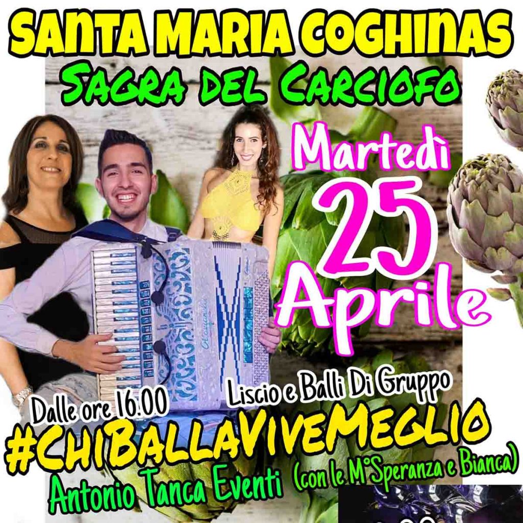 Saghra del carciofo di Santa Maria Coghinas, manifesto e programma 2023