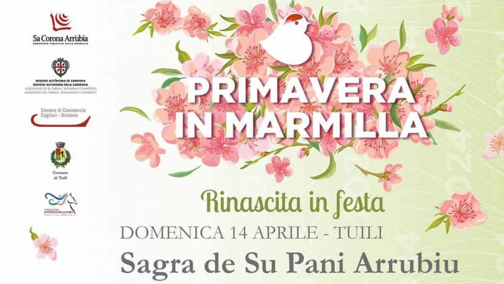 Sapre pane arrubiu Tuili 2024, manifesto con data e programma