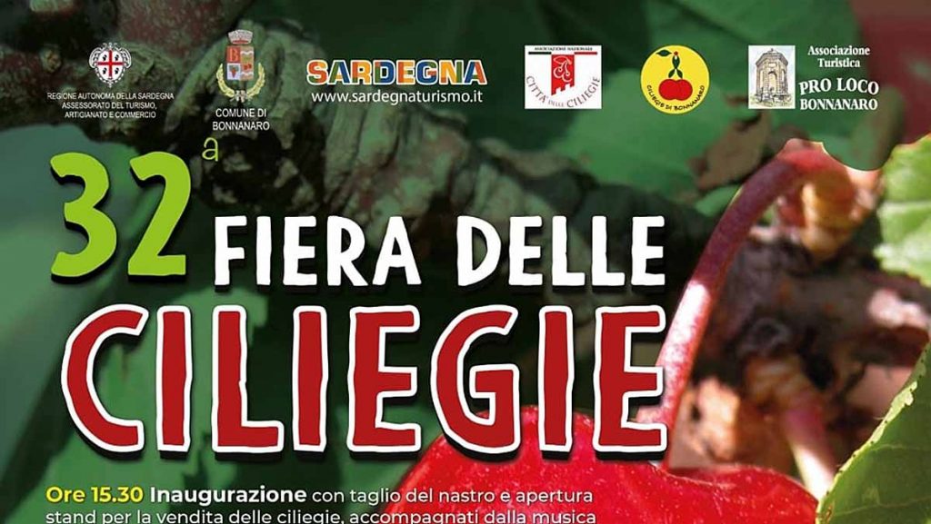 Sagra delle ciliegie di Bonnanaro 2024, manifesto con data e programma!