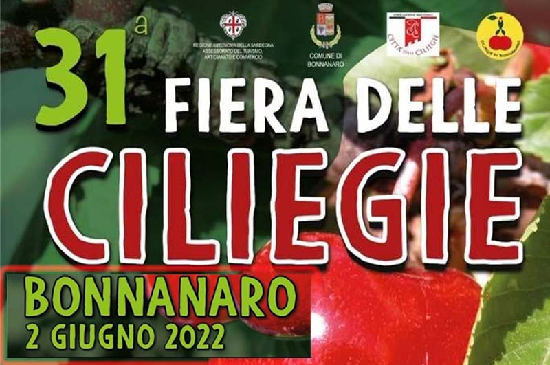 Fiera delle ciliegie Bonannaro 2022, manifesto