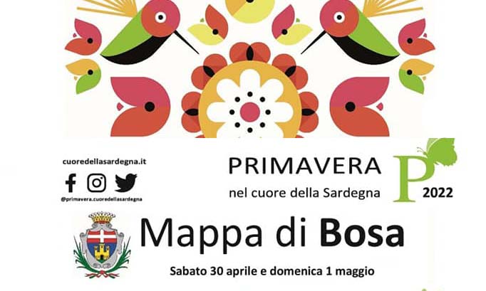 Primavera nel cuore della Sardegna 2022 a Bosa, manifesto