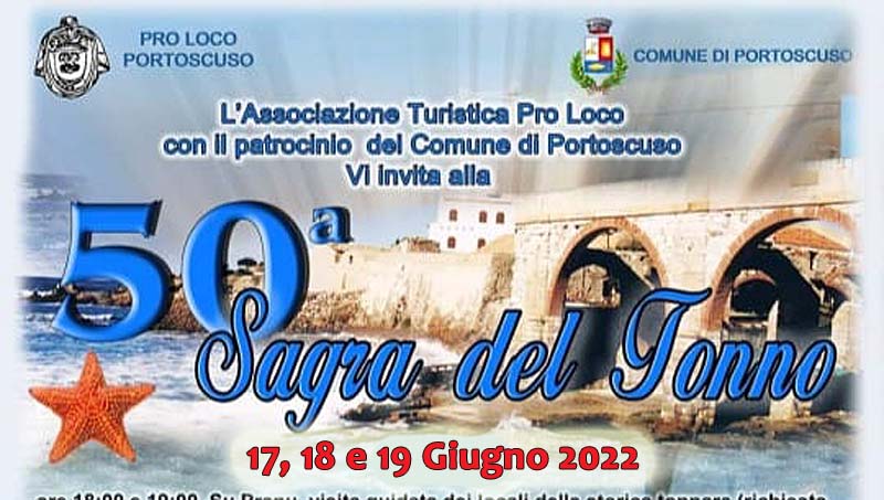 Sagra del tonno 2022 a Portoscuso, date e manifesto