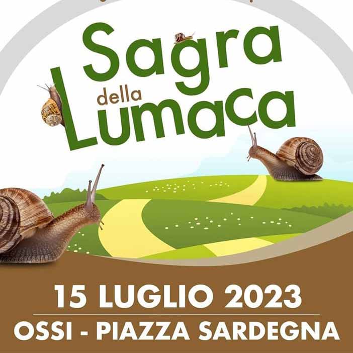 Sagra della lumaca a Ossi, manifesto 2023