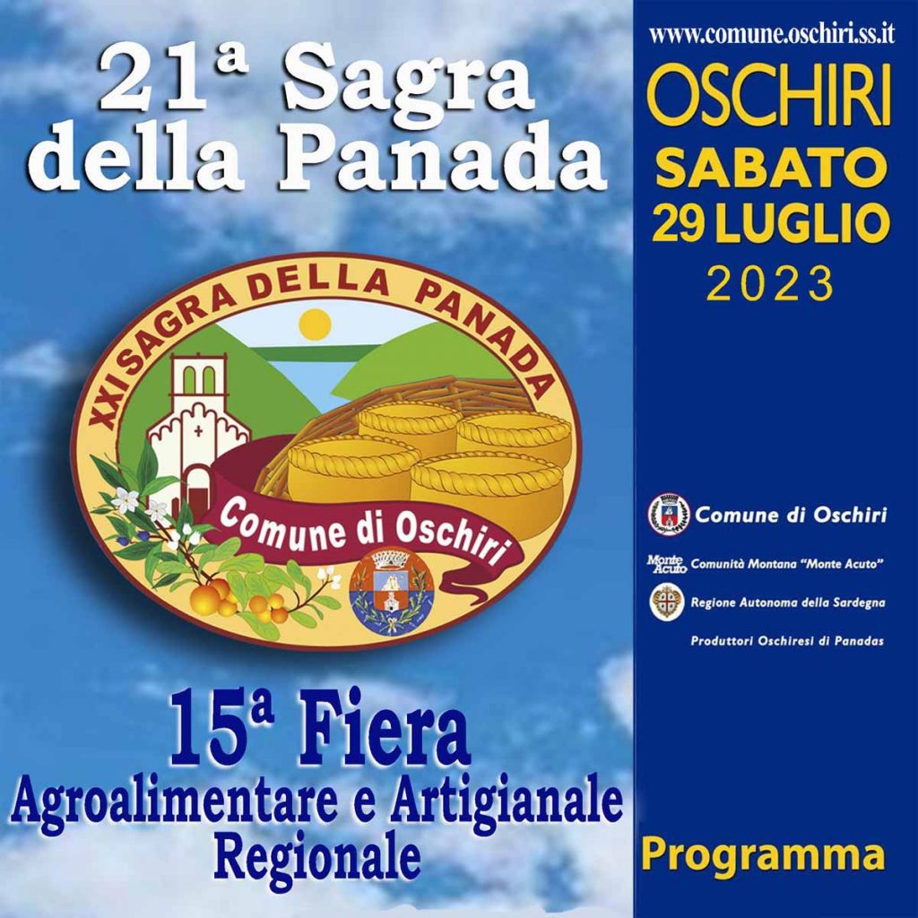 Sagra della panada Oschiri 2023, data e manifesto
