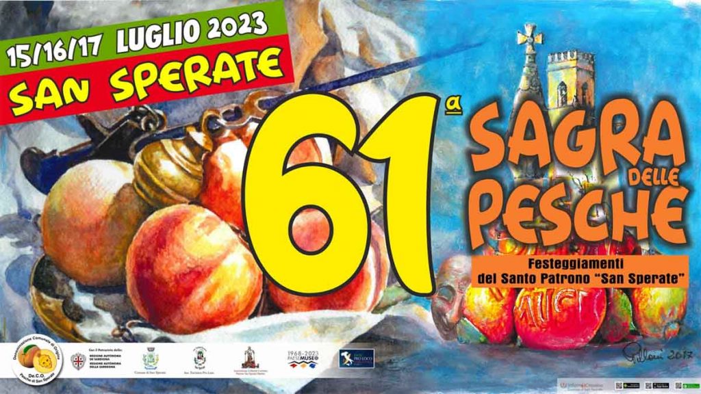Sagra delle pesche di San Sperate, date e manifesto ufficiale 2023
