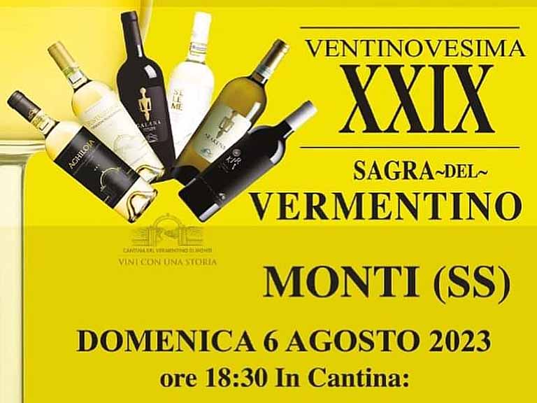Sagra del Vermentino Monti 2023, data e programma