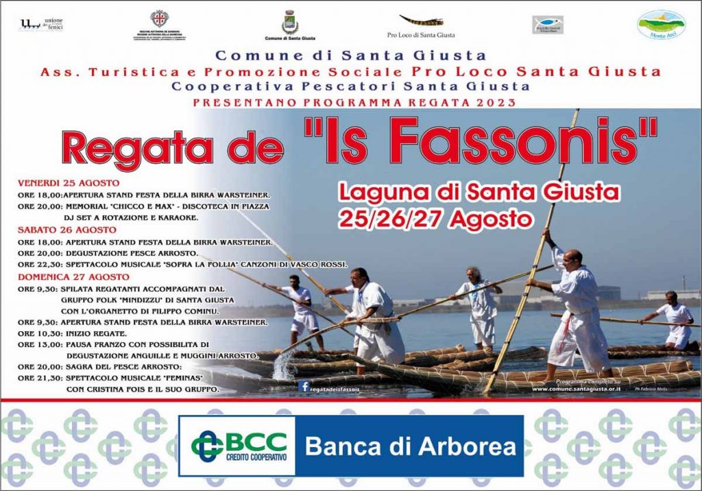 Is Fassonis Santa Giusta 2023, programma regate e sagre
