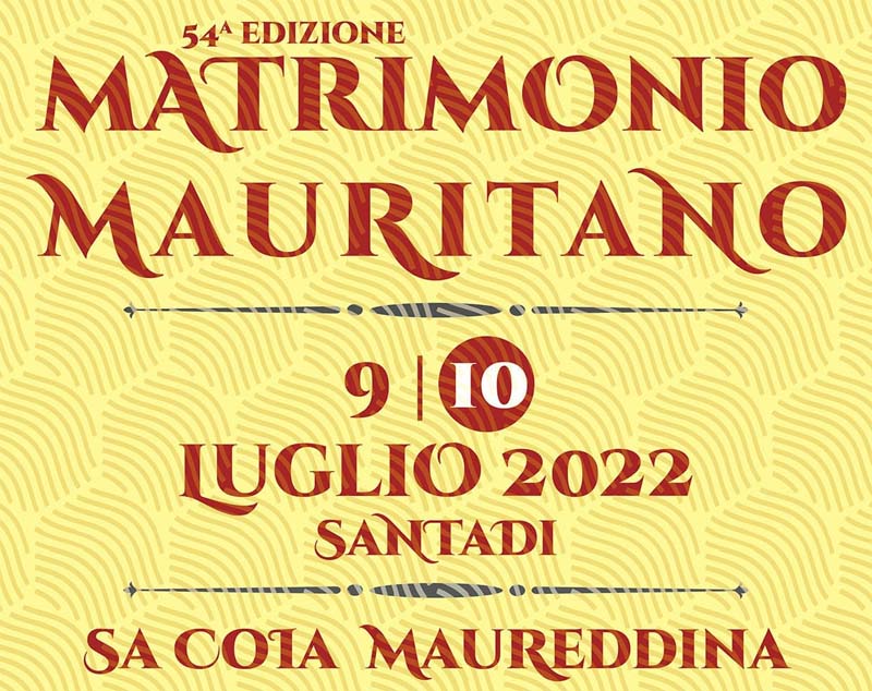 Matrimonio Mauritano 2022, programma