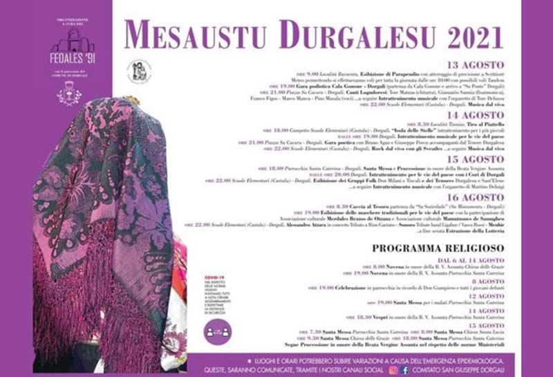 Programma Ferragosto dorgalese 2021
