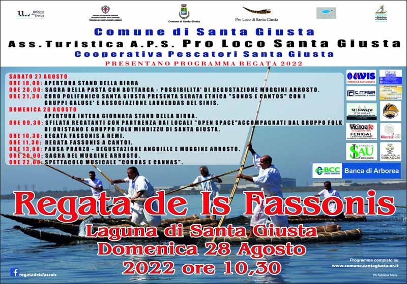 Is Fassonis Santa Giusta 2022, programma regate ed eventi collaterali