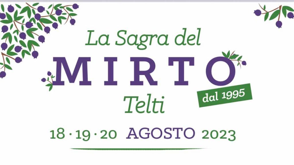Sagra del mirto Telti 2023, date e manifesto