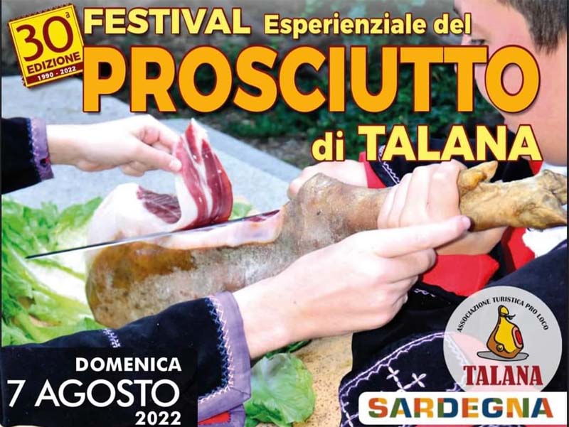 Sagra del prosciutto di Talana 2022, manifesto e programma