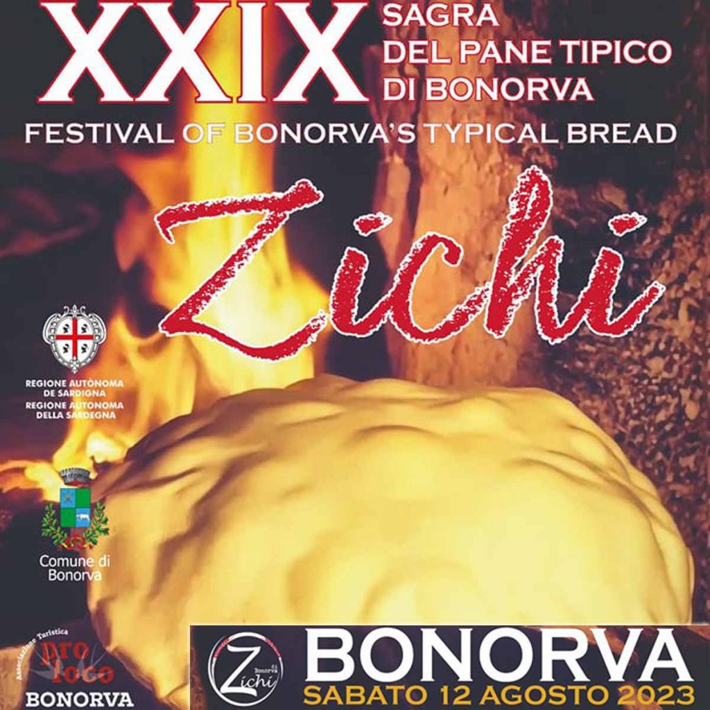 Sagra del pane zichi 2023 a Bonorva, manifesto ufficiale
