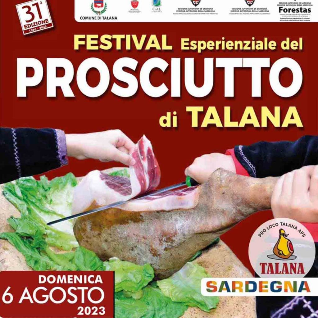 Sagra del prosciutto di Talana 2023, data e manifesto