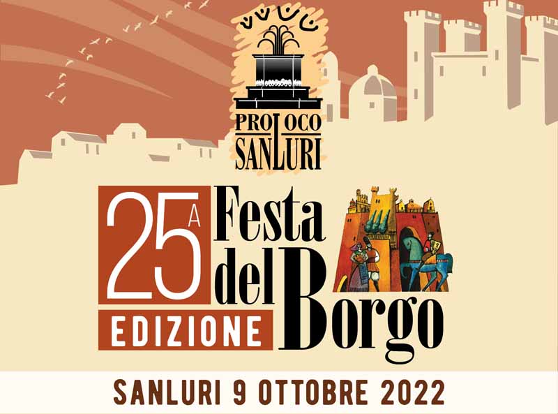Festa del borgo Sanluri, manifesto aggiornato