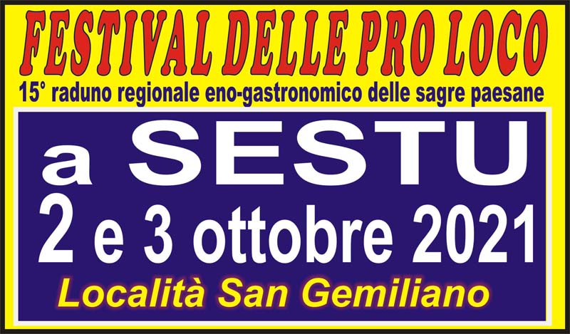 Festival delle pro lodo della Sardegna 2021 a Sestu, manifesto