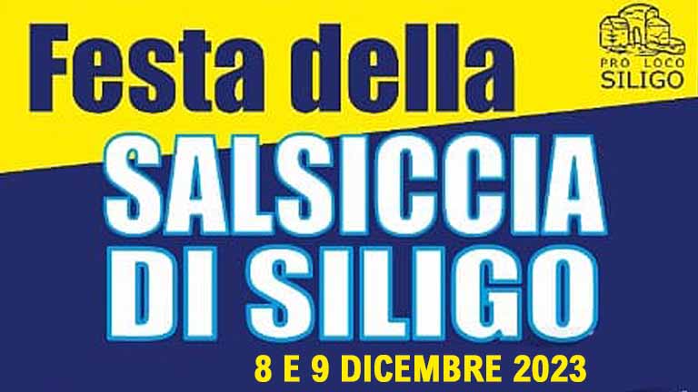 Sagra della salsiccia Siligo 2023, date e manifesto