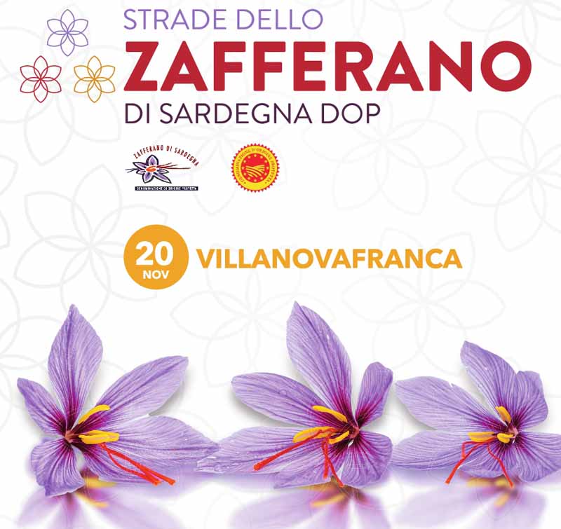 Sagra dello zafferano di Villanovafranca 2022, manifesto