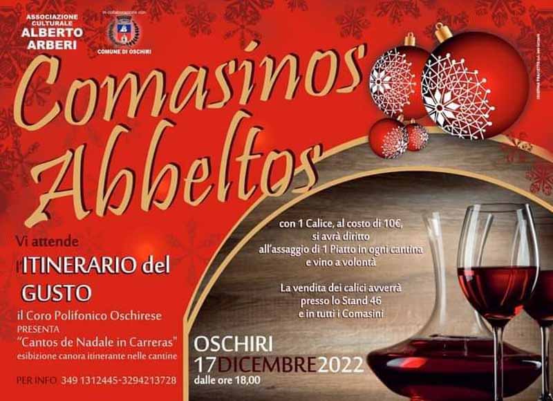 Comasinos abbeltos Oschiri 2022, manifesto e programma