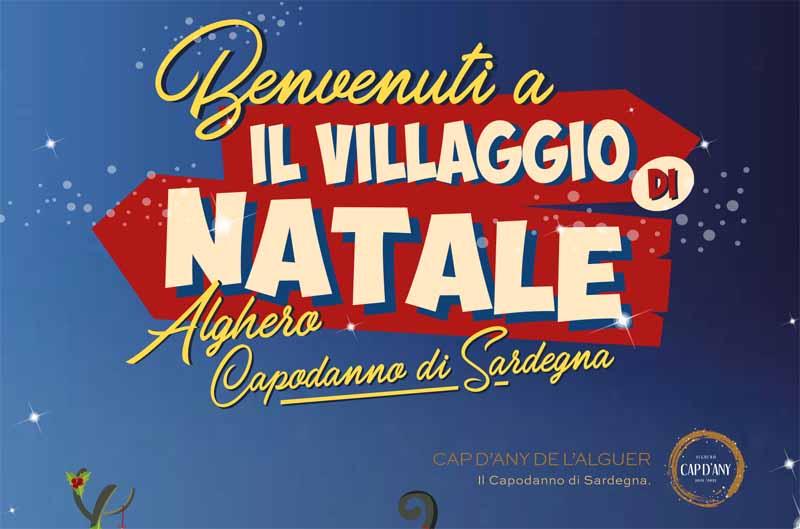 Il villaggio di Natale ad Alghero, manifesto