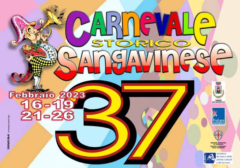 Carnevale storico sangavinese 2023, manifesto e programma