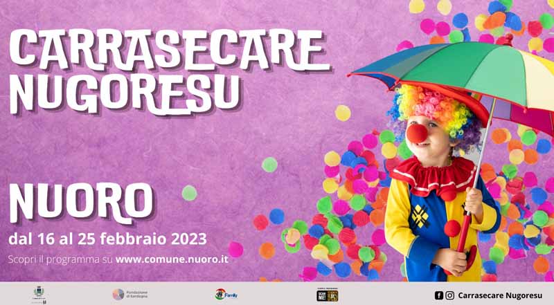 Carnevale 2023 a Nuoro, date, eventi e manifesto