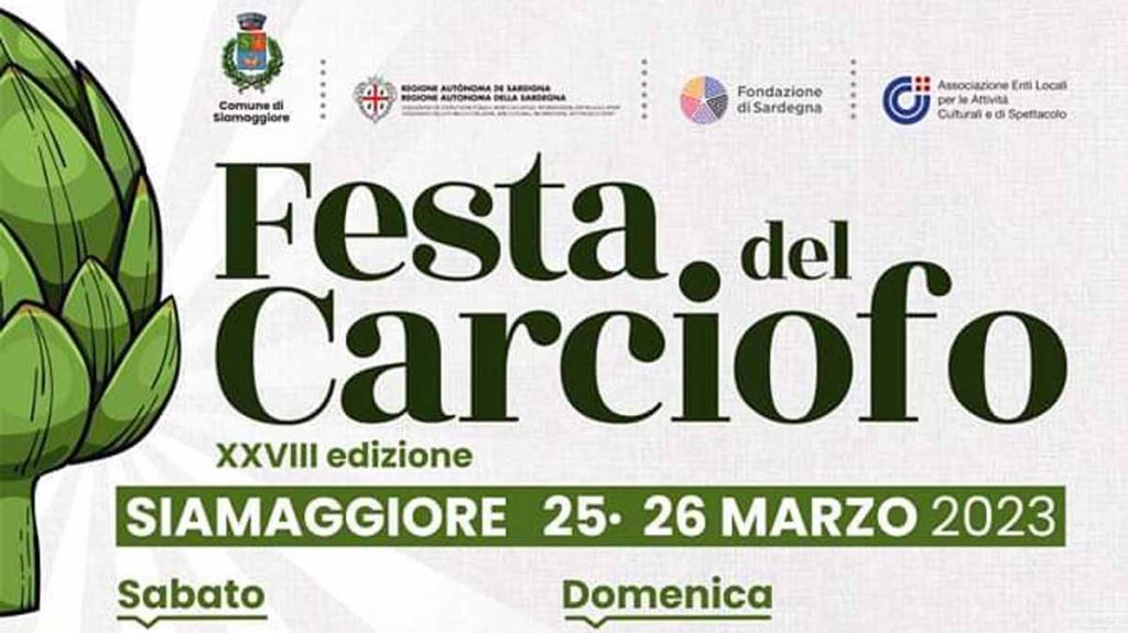 Festa del carciofo 2023 a Siamaggiore, manifesto