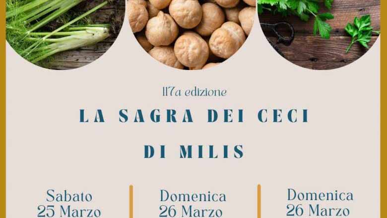 Sagra dei ceci Milis 2023, date e manifesto