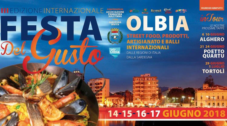 festa-del-gusto-olbia-manifesto-ufficiale-2018