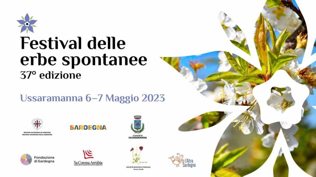 Festival delle erbe spontanee 2023 a Ussaramanna, manifesto