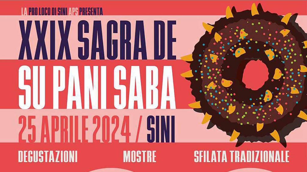 Sagra pani saba Sini 2024, manifesto con programma e data