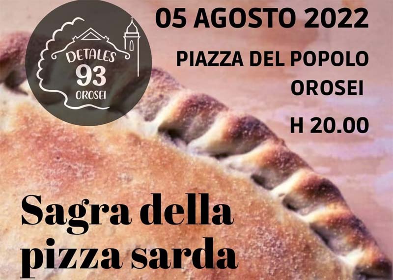 Sagra della piazza sarda agosto 2022 a Orosei, manifesto e programma