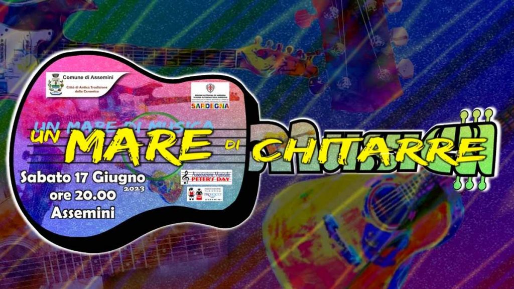 Un mare di chitarre ad Assemini, manifesto 2023