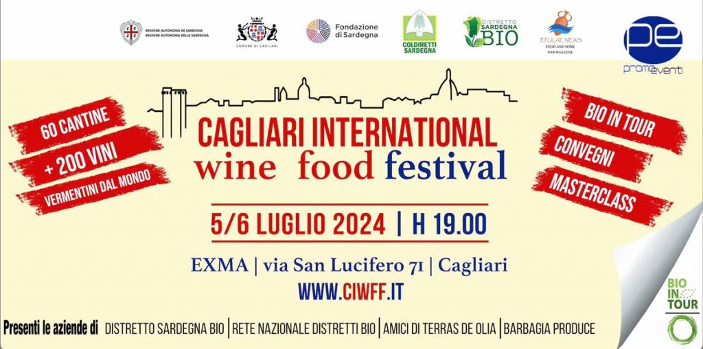Cagliari International Wine&Food Festival 2024. manifesto con date e programma