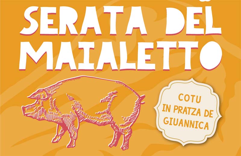 Sagra del maialetto a villa San Pietro, manifesto