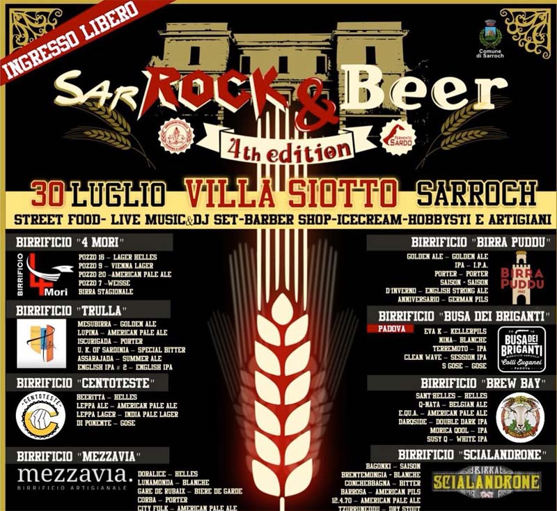 Sarrock Beer 2022, programma e manifesto